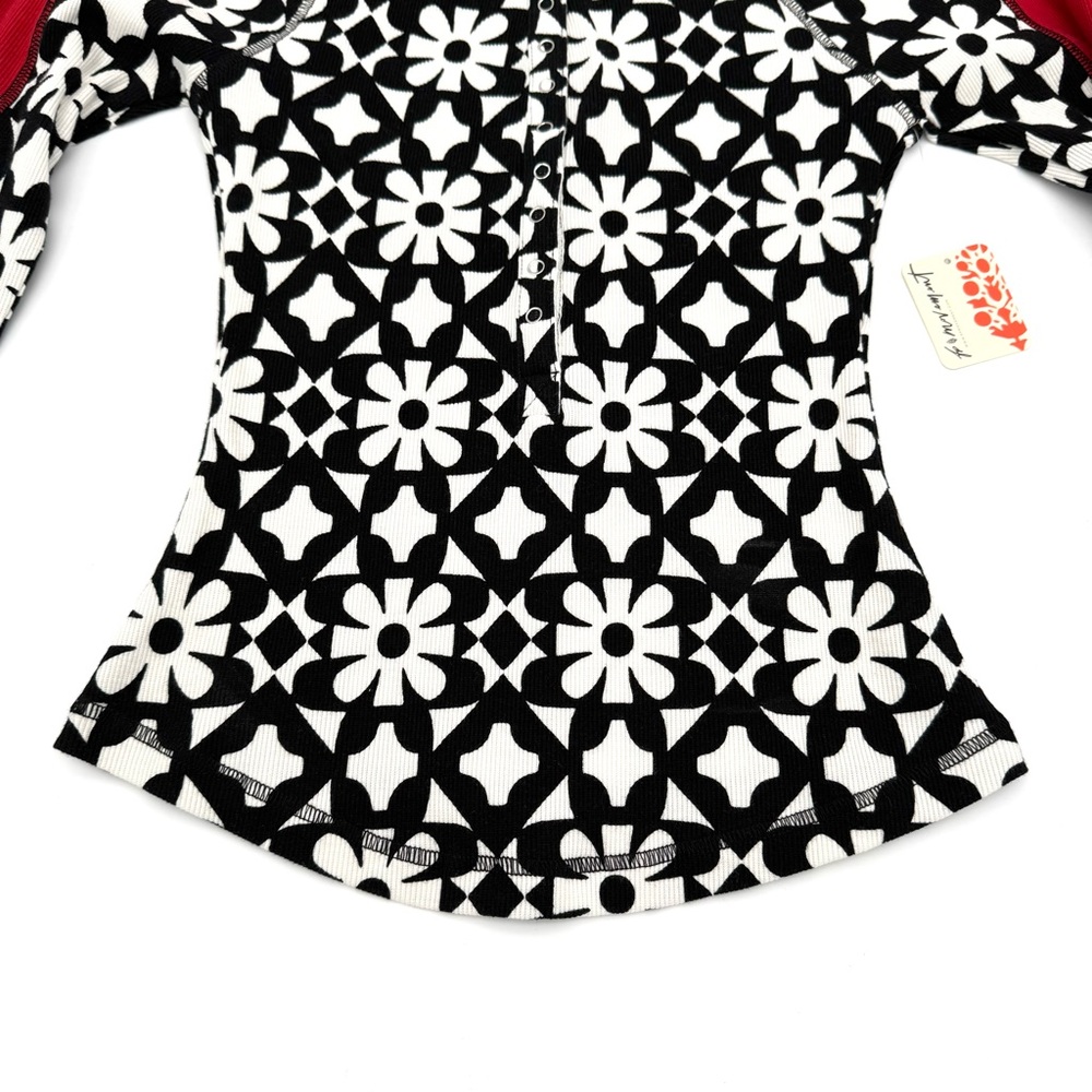 NWT New Free People Movement Women's Size Small S Kicked Off Print Layer Shirt - Picture 7 of 8